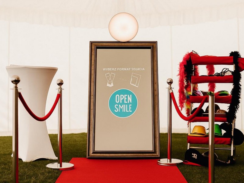 open-smile-fotobudka zdjęcie prezentacji gdzie wesele