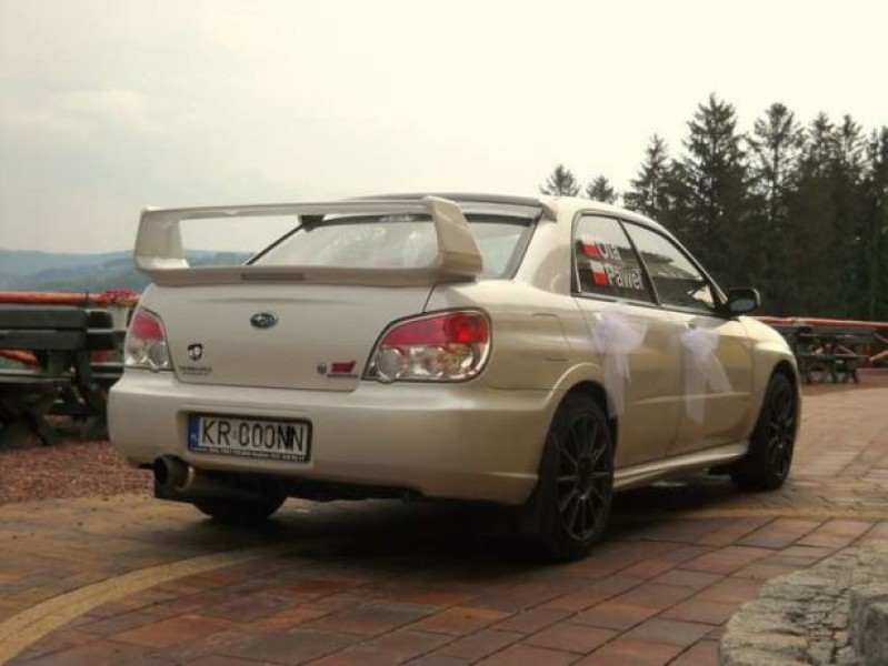 Auto do ślubu Subaru Impreza STI do Ślubu Auto samochód
